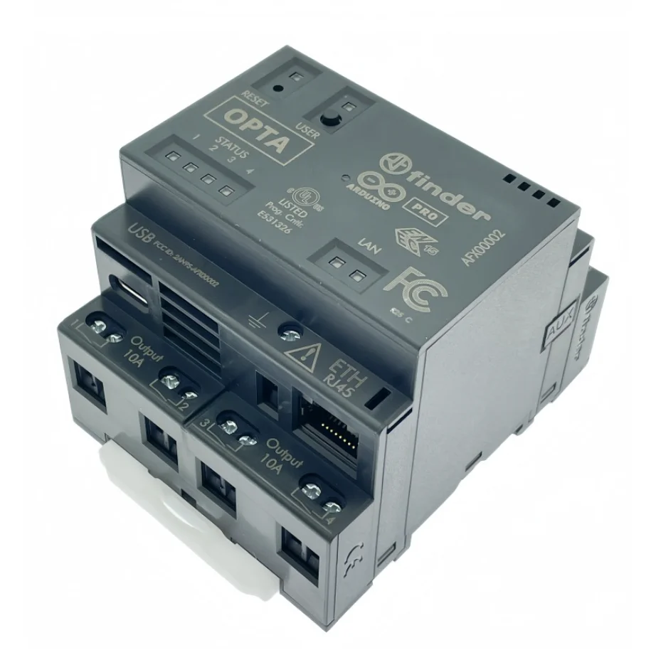 Arduino Opta programmable logic controller with relay and input terminals