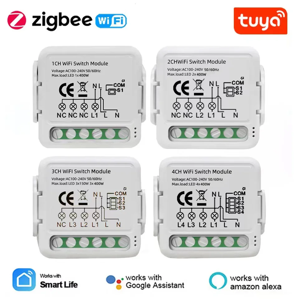 Concealed smart wireless switch modules
