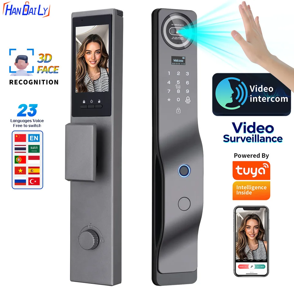 Fully automatic smart door lock with facial recognition